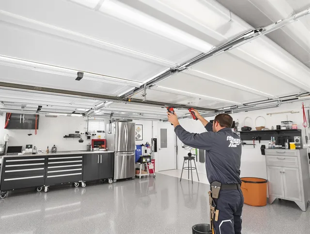 Overhead garage door repair service by Berlin Garage Door Repair in Berlin