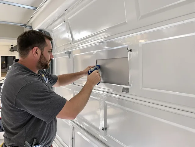 Garage door panel repair by Berlin Garage Door Repair in Berlin