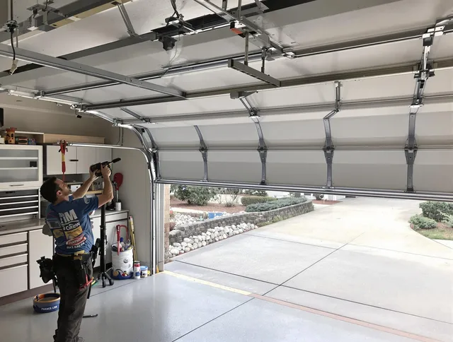 Garage door track repair service by Berlin Garage Door Repair in Berlin